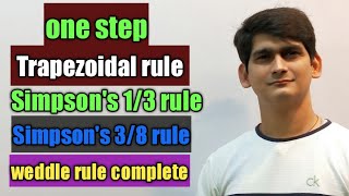 Numerical integration  trapezoidal rule  Simpsons rule  Simpsons 38 rule  weddles rule  m3 [upl. by Ecneps]