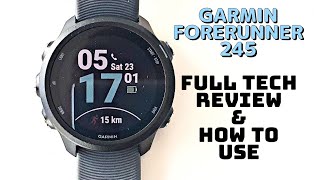 Garmin Forerunner 245 User walkthrough guide amp Review [upl. by Amick87]