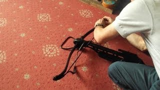 How to string a crossbow Tutorial [upl. by Notsnhoj413]