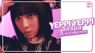 æspa 에스파 – Yeppi Yeppi  Line Distribution All Vocals [upl. by Comfort]