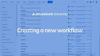 How to create a new workflow in a Jira Cloud project [upl. by Farrow]