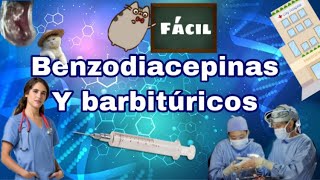 ¡Farmacología fácil Benzodiacepinas y barbitúricos [upl. by Dannye]