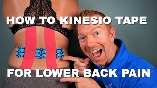 How To KT Tape Lower Back │ Easy Guide to Kinesio Taping Low Back [upl. by Eirallih890]