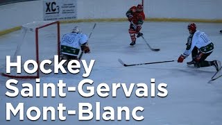 Hockey Club MontBlanc SaintGervais Megève Les Yétis CergyPontoise Les Jockers sport de glisse [upl. by Elyrad318]