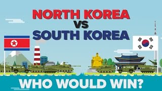 North Korea vs South Korea  Who Would Win  Army  Military Comparison [upl. by Doreg]