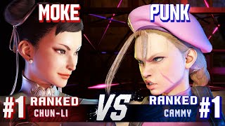 SF6 ▰ MOKE 1 Ranked ChunLi vs PUNK 1 Ranked Cammy ▰ Ranked Matches [upl. by Cooper589]