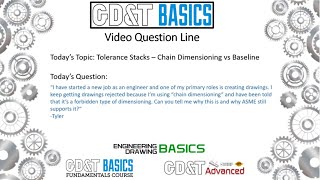 Tolerance Stacks Chain Dimensioning vs Baseline [upl. by Merriott758]