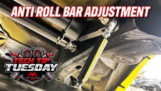 Critical Suspension Adjustment Anti Roll Bar Setup Tech Tip Tuesday [upl. by Accebber]