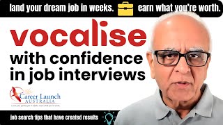 Vocalise with confidence in job interviews  Career Launch Australia  61 409 13 14 15 [upl. by Riedel]