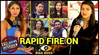 Splitsvilla 10 Contestant Nibedita Pal And Anmol Choudhary Take RAPID FIRE Challenge  Bigg Boss 11 [upl. by Natfa]