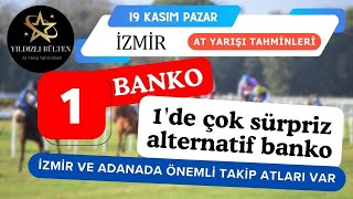 19 Kasım 2023 Pazar İzmir At Yarışı Tahminleri [upl. by Suolevram]