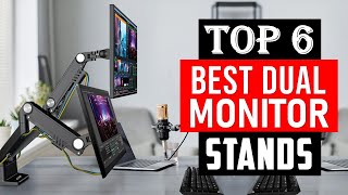 Top 6 Best Dual Monitor Stands 2024  Best Monitor Arm  Reviews [upl. by Eugor582]