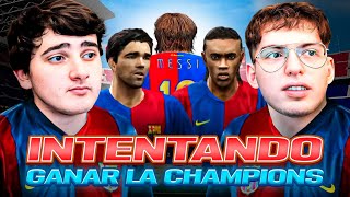 INTENTANDO GANAR LA CHAMPIONS CON EL BARCELONA EN EL PES 6 FT DavooXeneize [upl. by Elsi]