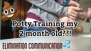 Potty training my 2 month old   elimination communication [upl. by Freddi592]