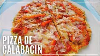 🇮🇹🍕PIZZA CON BASE DE CALABACIN Sana Y Rapida En Sarten [upl. by Archangel466]