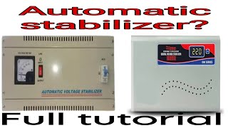 Automatic stabilizer voltage settings [upl. by Brine]