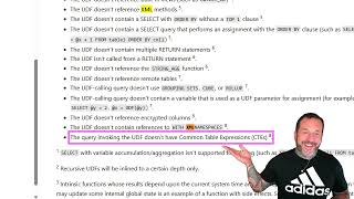 Another Trick For Working Around Scalar UDF Inlining Restrictions In SQL Server [upl. by Iran]