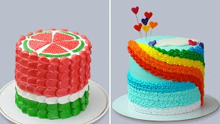 Coolest BIRTHDAY CAKE Decorating Compilation  Easy Colorful Cake Tutorial  So Yummy [upl. by Mccall]