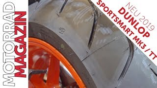 Dunlop Sportsmart Mk3 und TT  Welcher SupersportReifen für welchen Einsatz [upl. by Avron761]