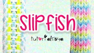 NEW Reversible SlipFish Rainbow Loom Bracelet Tutorial  How To [upl. by Bhatt]