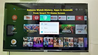 Smart TV How to HideRemove Channels Watched Video amp Apps [upl. by Nnaeel]