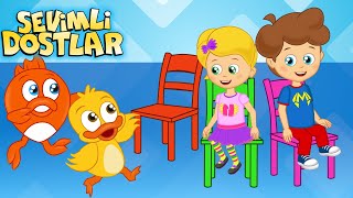 Sandalye kapmaca YENİ  Sevimli Dostlar Bebek Şarkıları  Kids songs nursery rhymes [upl. by Gulick]