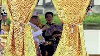 Thai king’s royal barge procession marks his 72nd birthday in Bangkok [upl. by Yeroc546]