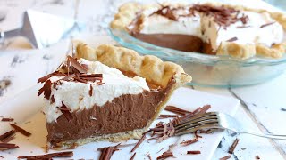 How to Make a French Silk Chocolate Pie [upl. by Teodor]