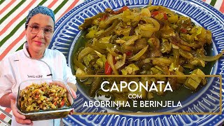 Caponata de Abobrinha e Berinjela  Receita fácil e vegana [upl. by Adnamar555]