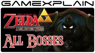 Zelda A Link Between Worlds  All Boss Battles 3DS [upl. by Bennink743]