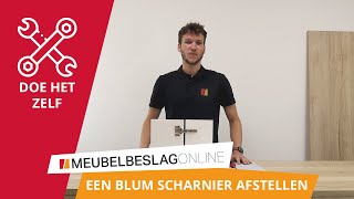 HOE STEL JE EEN BLUM SCHARNIER AF [upl. by Aihsem]