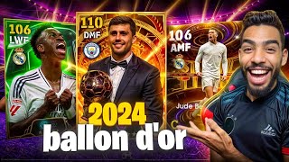 I MADE A TEAM OF TOP 20 BALLON D’OR NOMINEES 🔥 RODRI vs VINI 🔥 efootball 25 mobile [upl. by Ynaffik]