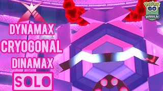 Dynamax Cryogonal Dinamax SOLO Raid [upl. by Barkley]