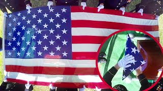 Flag Folding Ceremony at Arlington Cemetery [upl. by Sucramraj]