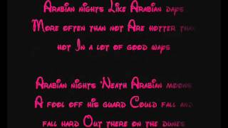 Arabian Nights  Aladdin Lyrics [upl. by Ainessey]