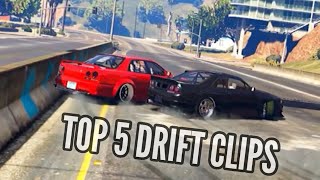 TOP 5 DRIFT clips of my week  GTA 5 DRIFTING [upl. by Ainaznat405]