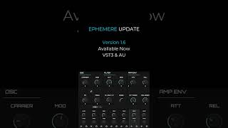 Inear Display Ephemere version 16 audioplugins audioproduction sounddesign fmsynthesis [upl. by Nylodnew]