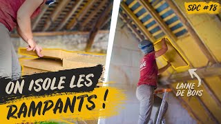 Isoler avec de la LAINE DE BOIS  Rénovation  SDC 18 [upl. by Notsreik]