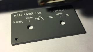 Boeing 737NG Captain DU panel engraving 737NG Simulator [upl. by Aitnis]