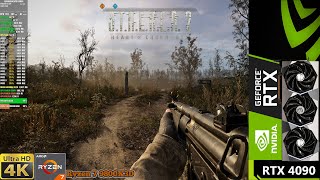 STALKER 2 Epic Settings DLSS 4K  RTX 4090  R7 9800X3D 56GHz [upl. by Saxon904]