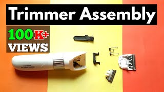 Trimmer assembly and repair  How to fix hair trimmer  Kemei Trimmer Repair  Kemei KM 9020 [upl. by Olrak863]