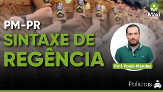 PMPR Sintaxe de Regência Regência verbal e nominal [upl. by Melmon]