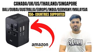 BEST UNIVERSAL TRAVEL ADAPTER FOR CANADA UKUSTHAILANDSINGAPOREBALIDUBAIAUSTRALIAEUROPE [upl. by Dragon]