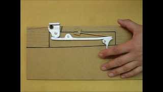 Crossbow mechanism construction Armbrust Mechanik Klappschloss 十字弓 [upl. by Kilan]