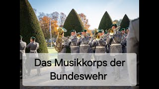 Das Musikkorps der Bundeswehr  Regimentsgruß Marsch undPreußens Gloria  Ausmarsch Schloss Bellevue [upl. by Nananne583]