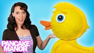 Five Little Ducks  Nursery Rhymes and Kids Songs  Pancake Manor [upl. by Arotal]