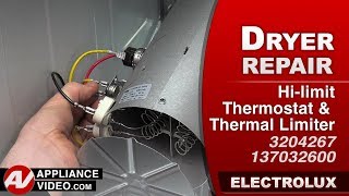 Electrolux Dryer  Error Code 65  Inlet Thermal Limiter Repair and Diagnostic [upl. by Domph]