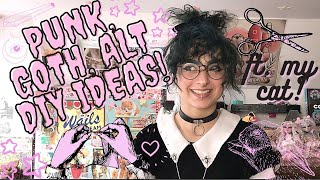 Easy Alt Punk and Goth DIY Fashion Ideas and Tips Plus Sewing Tutorial [upl. by Sillaw582]