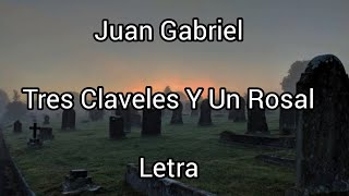 Juan Gabriel • Tres Claveles Y Un Rosal • Letra [upl. by Urbani]