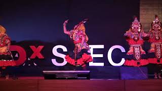 Yakshagana  Vidushi Mahima S Rao and Team  TEDxSJEC [upl. by Adnah]